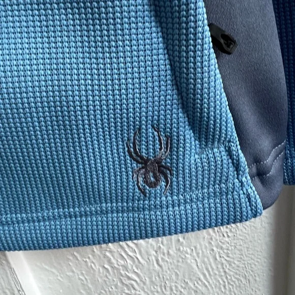 Spyder Womens Speedo Powder Blue Waffle Knit
Fleece Zip Jacket XL - Picture 7 of 9